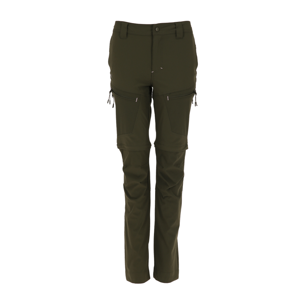 Pantalon Ripstop Desmontable Verde Oliva Mujer