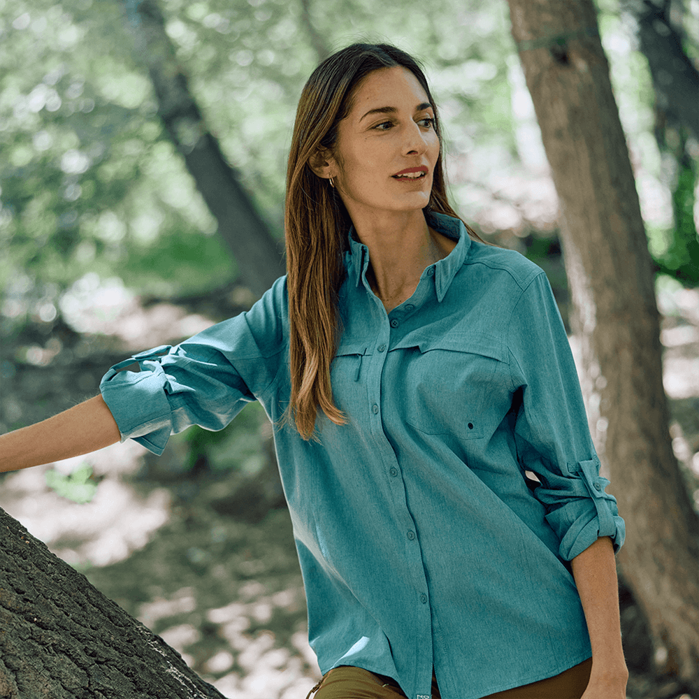 Blusa Creta Gris Melange Mujer